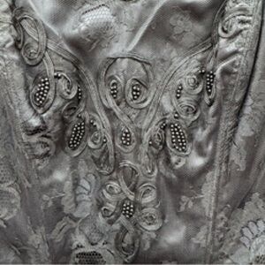 Embellished Gray Women’s Dressy Top